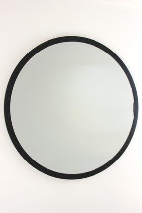 Siyah Çerçeveli Yuvarlak Ayna Çap 65cm TYC00358582007