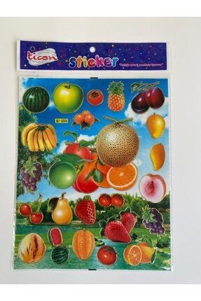 Meyveler A4 Stiker Etiketler 5 Poşet ST2805