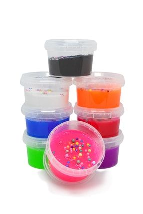 EVENTİ Event 170 Gr Pofuduk Slime Hazır Slaym Oyunu 8 Renk Set 170x8 ...