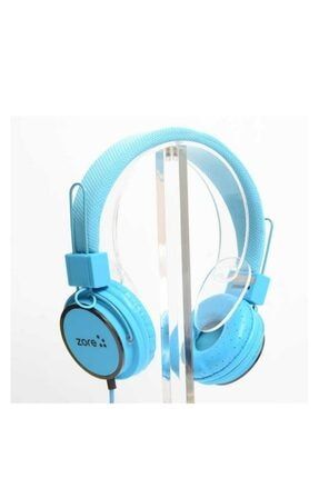 Super Bass Kablolu Mikrofonlu Kulaküstü Kulaklık Kafa Bantlı Y-6338 3.5 Mm Telefon Kulaklığı 6338 mavi