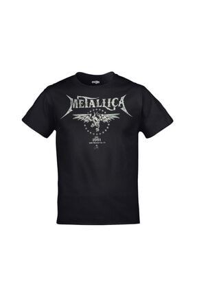 Unisex Siyah Metallica Est 1981 Baskılı Tshirt ORJ-TM-510