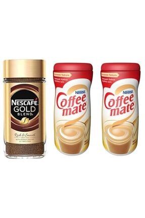 Avantajlı Paket 200 Gr Cam Kavanoz Gold Ve 2 Li Nestle Coffee Mate 400 Gr * 2 5612