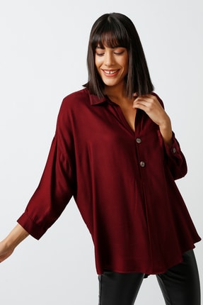 Gusto Kadin Siyah Uzun Kollu Gomlek Trendyol