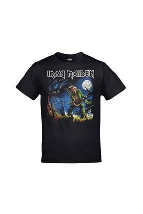 Unisex Siyah Iron Maiden The Reincarnation Of Benjamin Breeg Baskılı T-shirt ORJ-TM-186