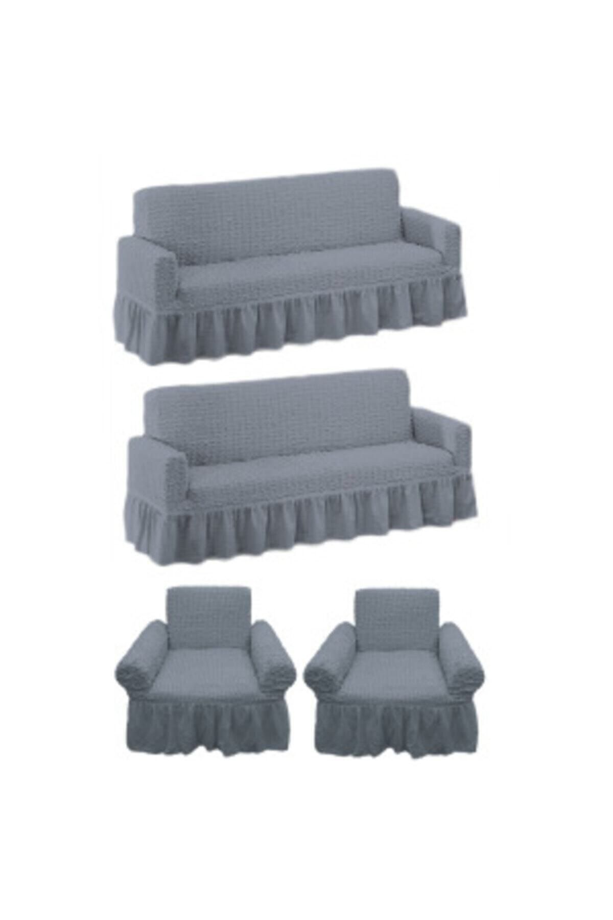 SDR HOME COLLECTİON Set Cuvertură De Canapea Bürümcük 3,3,1,1 - One Size