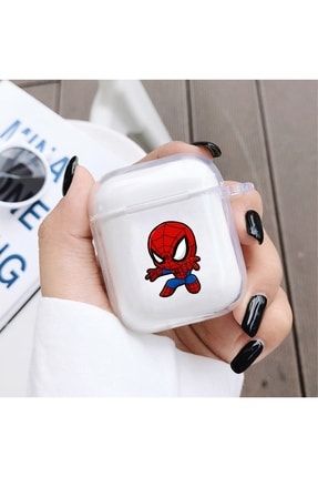 Baby Spiderman Desenli Şeffaf Airpods Kılıfı MCAP09912BABY