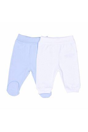 Erkek Bebek Mavi Beyaz Dreams Puanlı 2'li Pantolon S91038 IB48032