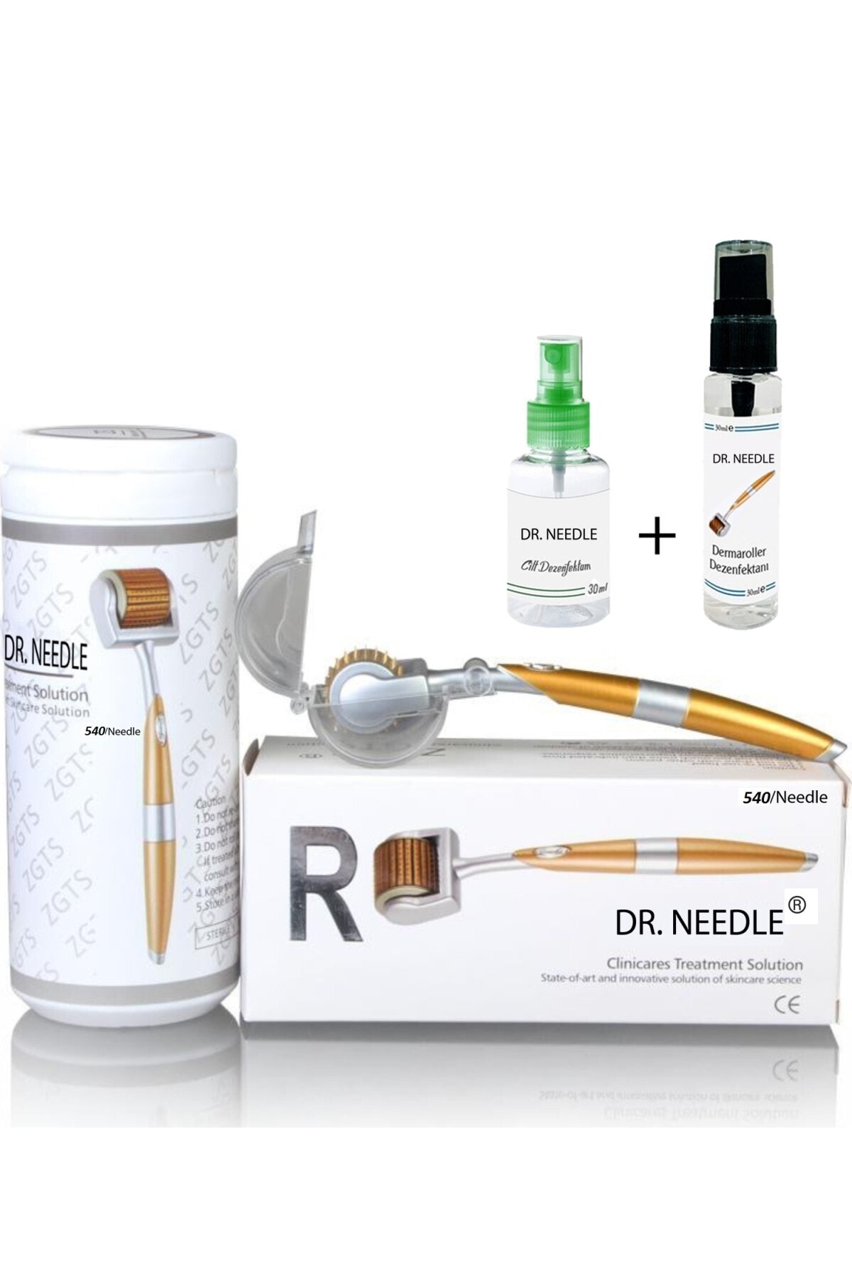 Genel Markalar Zgts 540 Iğneli Titanyum Gold Derma Roller-dr.needle- 1,00 Mm