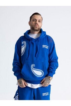 Unisex Mavi Paisley Hoodie Sweatshirt HD-10002