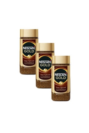 Gold Hazır Kahve 200gr Cam Kavanoz X 3 Adet Gıda00101