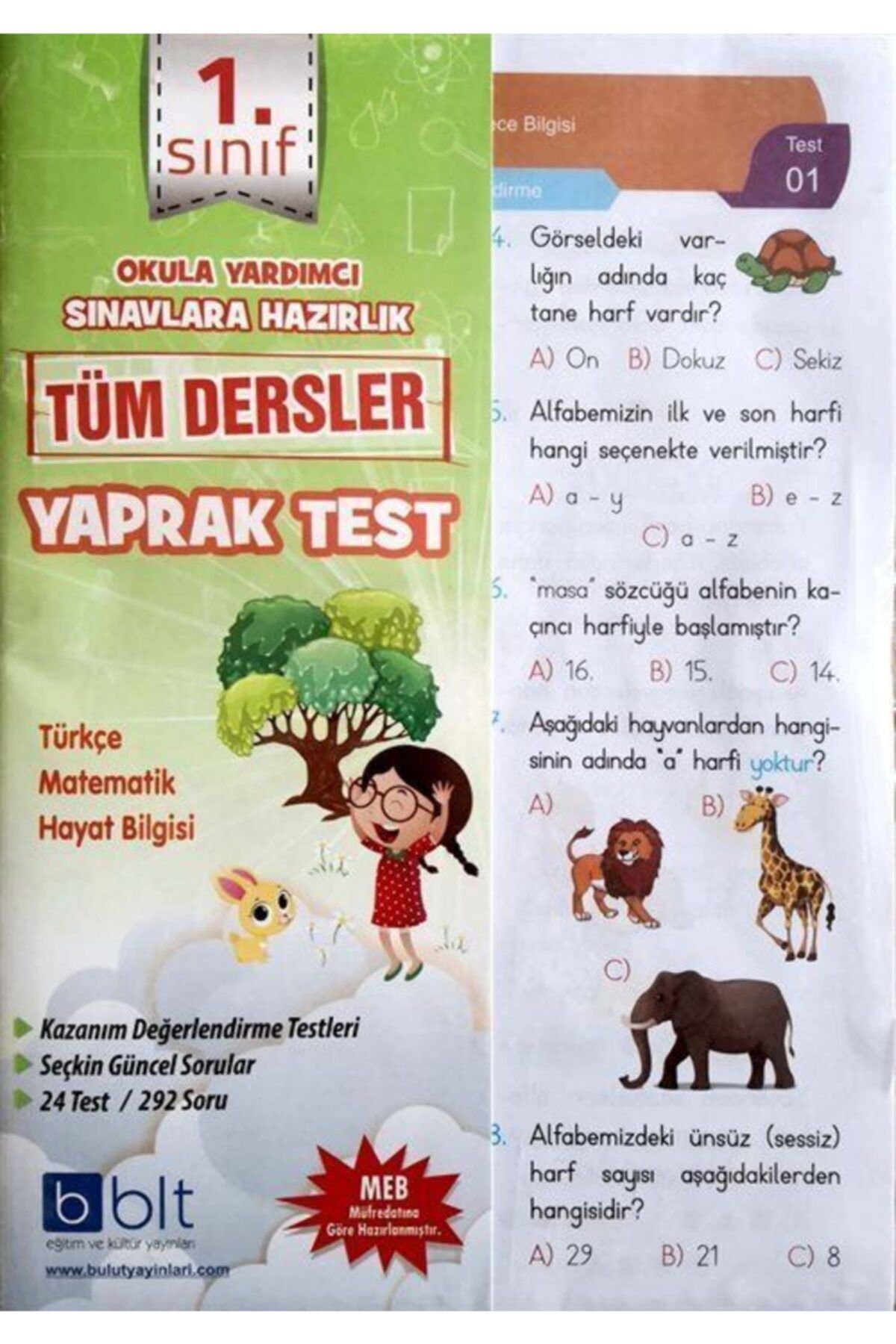 bulut egitim ve kultur yayinlari 1 sinif tum dersler yaprak test fiyati yorumlari trendyol