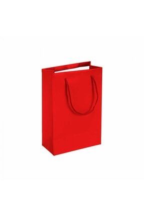 Karton Çanta Kırmızı 20cm X 25cm ( 1 Adet ) Z00001445