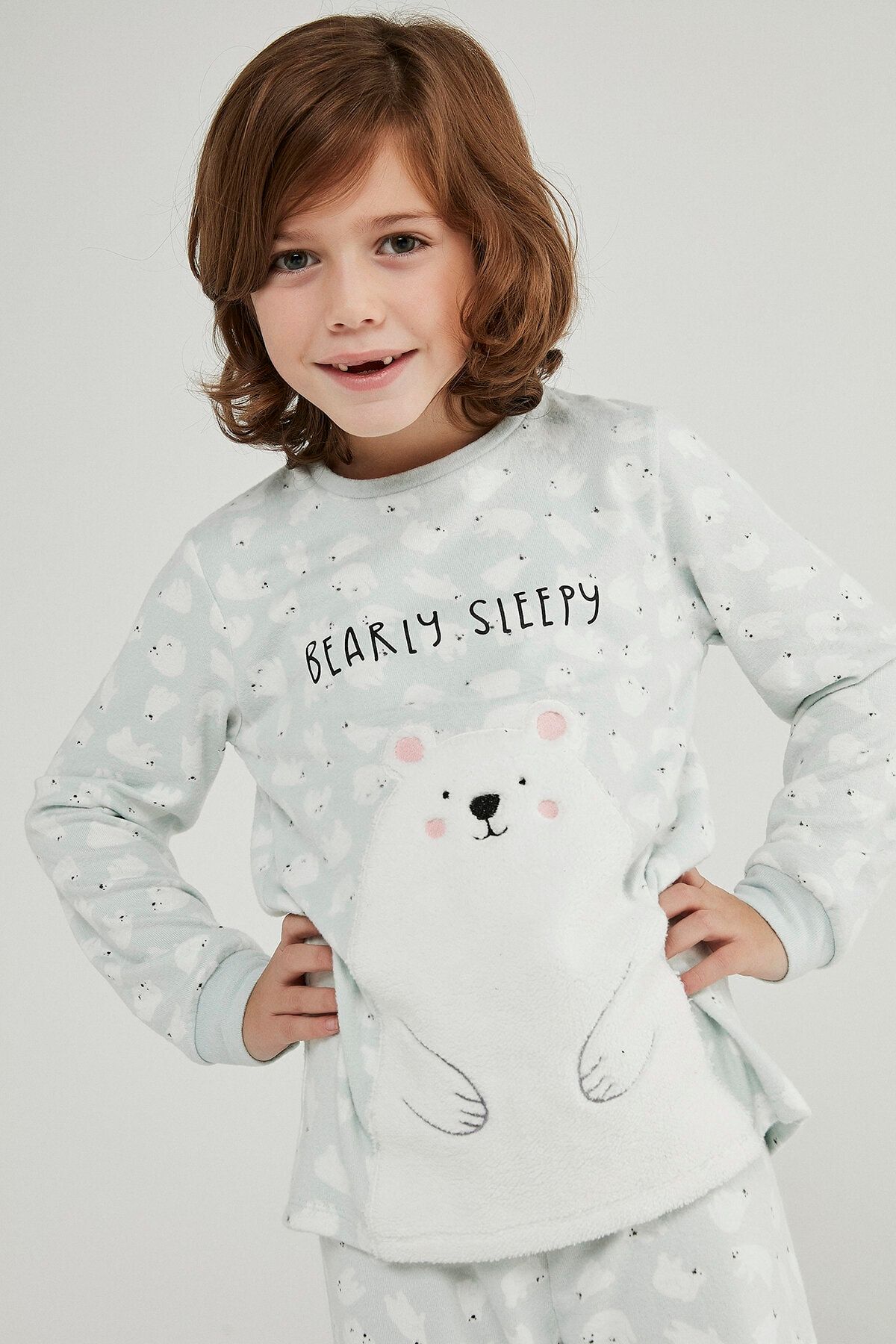 penti erkek cocuk polar bear termal 2li