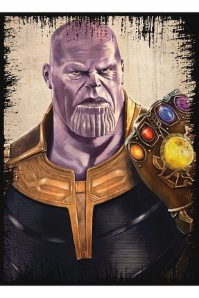 Ahşap Tablo Thanos Poster 35cmx50cm heybe13512944