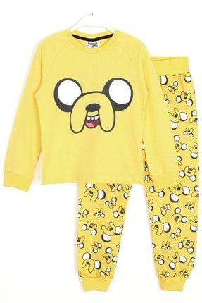 Erkek Çocuk Sarı Köpek Jake Baskılı Pijama Takımı 001-0001634
