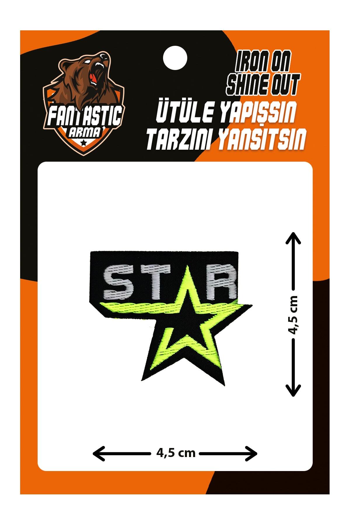 FANTASTIC ARMA Ütü Ile Yapışan Dokuma Arma Patch, Star