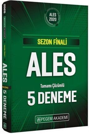 Pegem Yayinlari 2020 Ales Sezon Finali Tamami Cozumlu 5 Deneme Trendyol