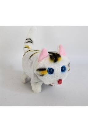 2a Toys Miyavlayan Sesli Yuruyen Oyuncak Pelus Kedi Yumusak Oyuncak Kedi Pil Ile Calisir Trendyol