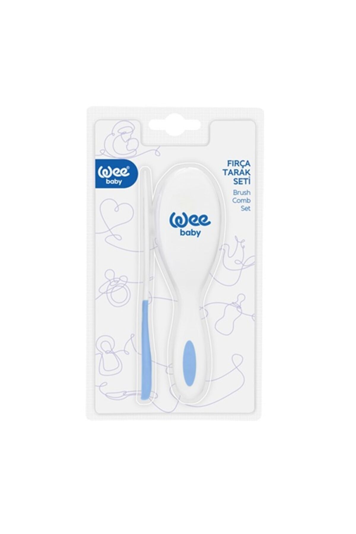 Wee Baby Fırça Tarak Seti Mavi