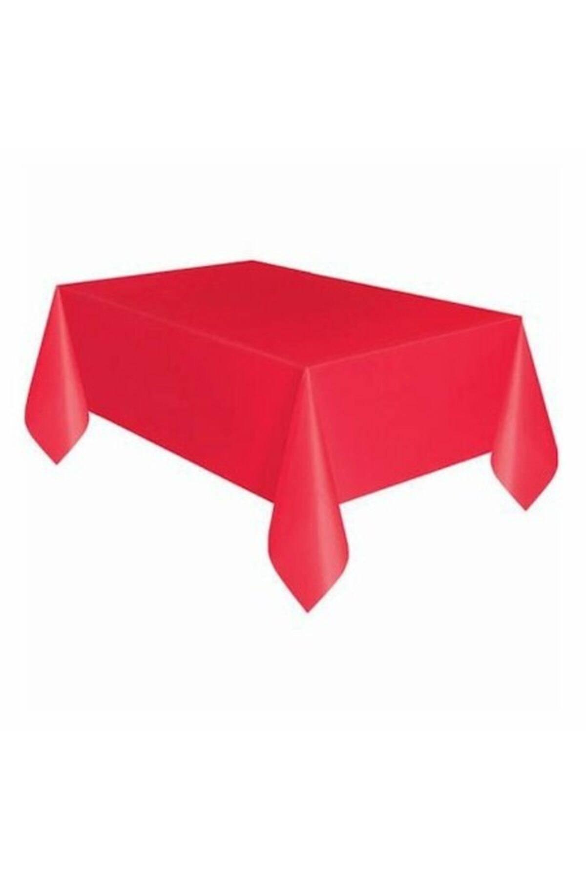 Huzur Party Store Kırmızı Renk Kullan At 120x180 Cm Doğum Günü Partisi Için Tek Kullanımlık Düz Plastik Masa Örtüsü