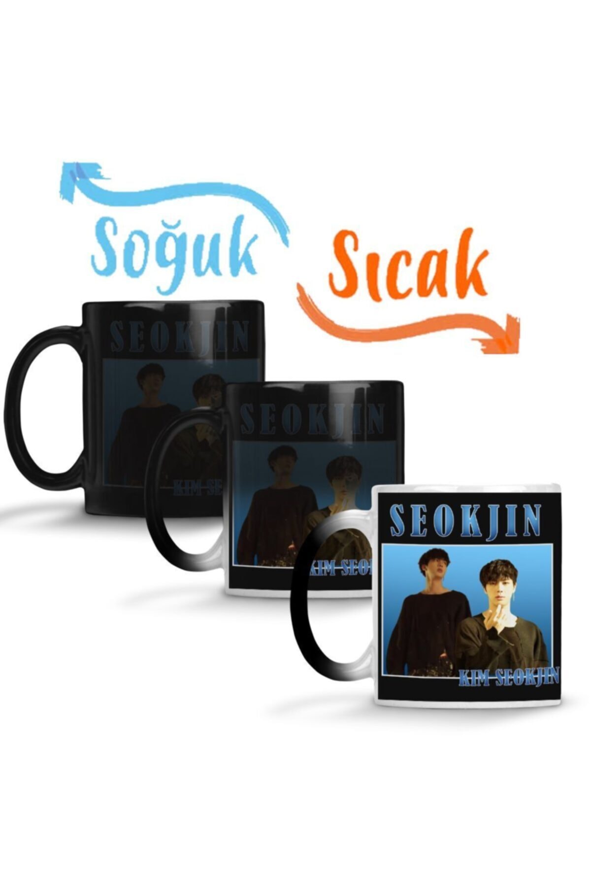 Kim Seokjin Vintage Bts Magic Mug Glass Porcelain