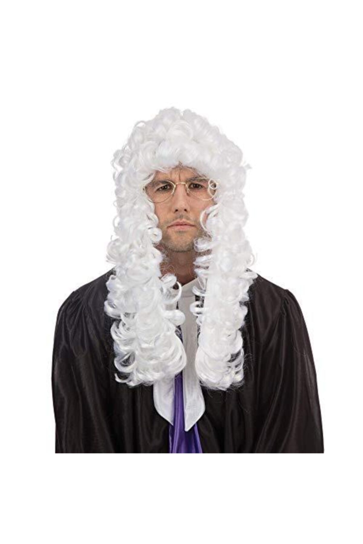 funworld Hakim Peruk Yargıç Peruk Beyaz