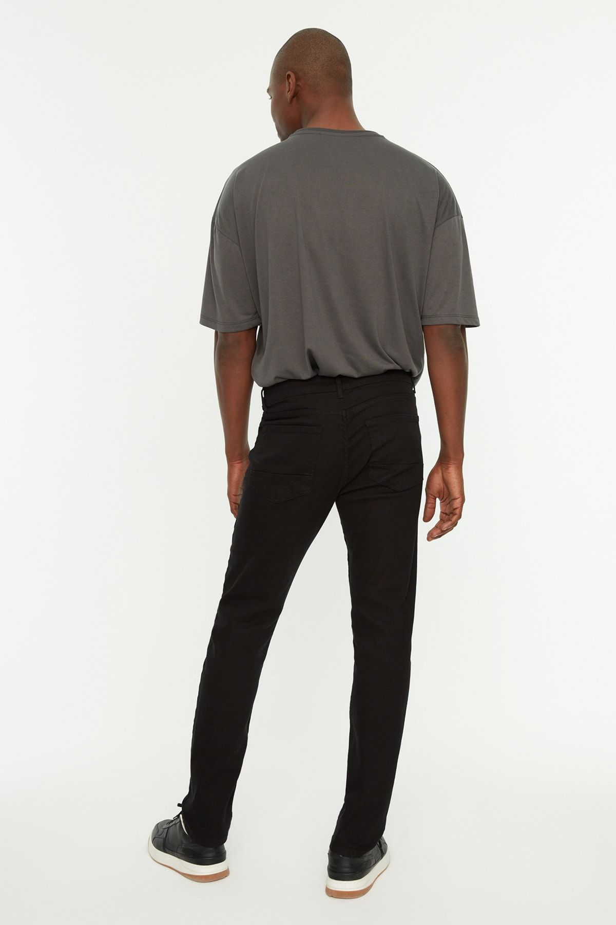 Trendyol Collection-Black Men's Skinny Stretch Fabric Slim Fit Non-Fading Jeans Tmnss20Je0236 6