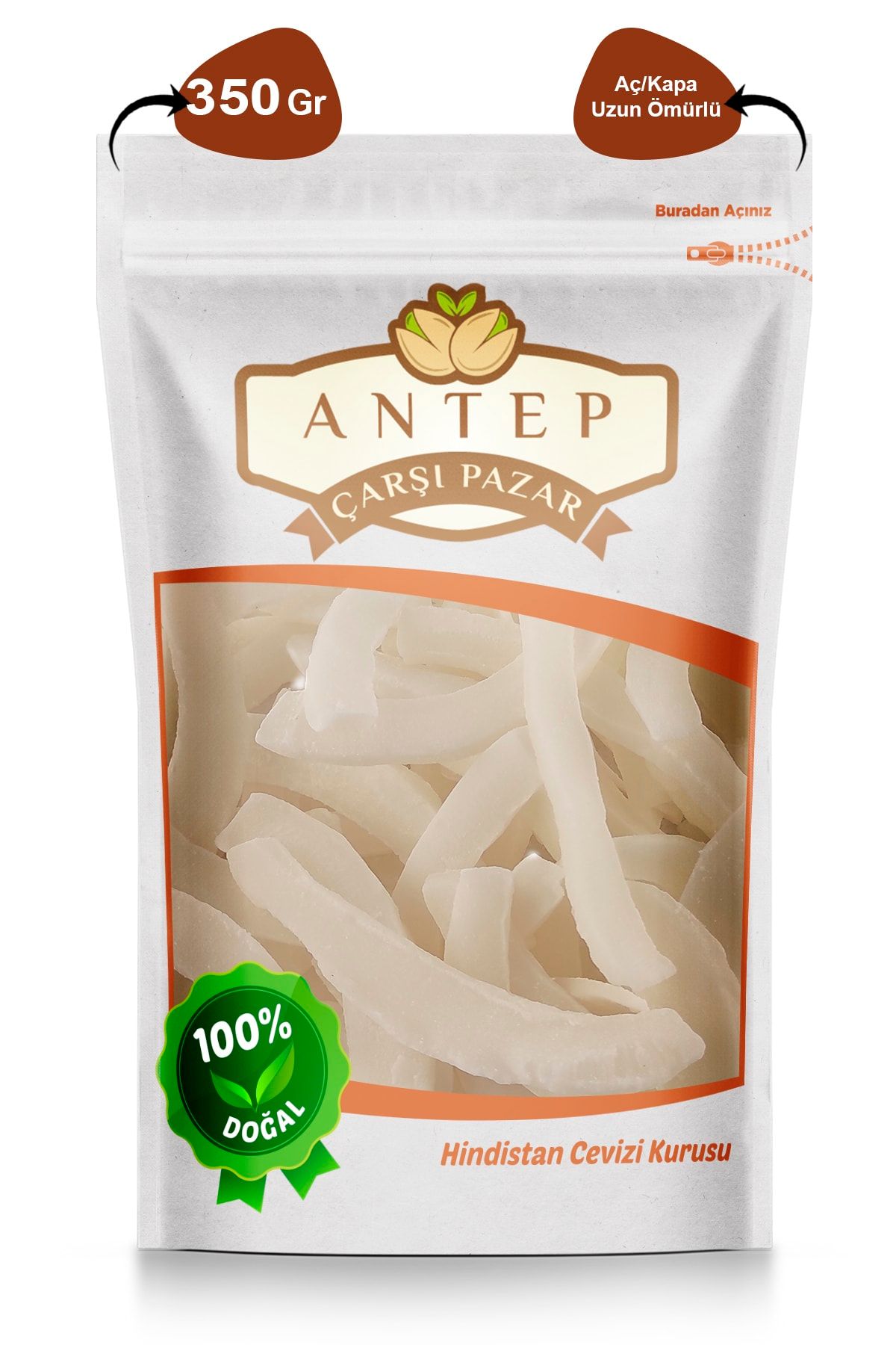Hindistan Cevizi Kurusu Tropikal Meyve Kurusu | 350 Gr.