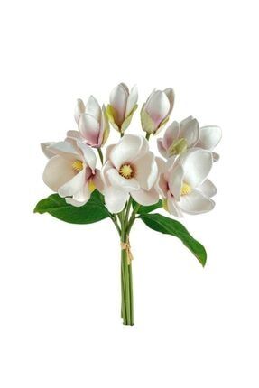 Yapay Çiçek Manolya Letex Eva Magnolia 33cm Pudra Uçuk Lila ltx-mnly