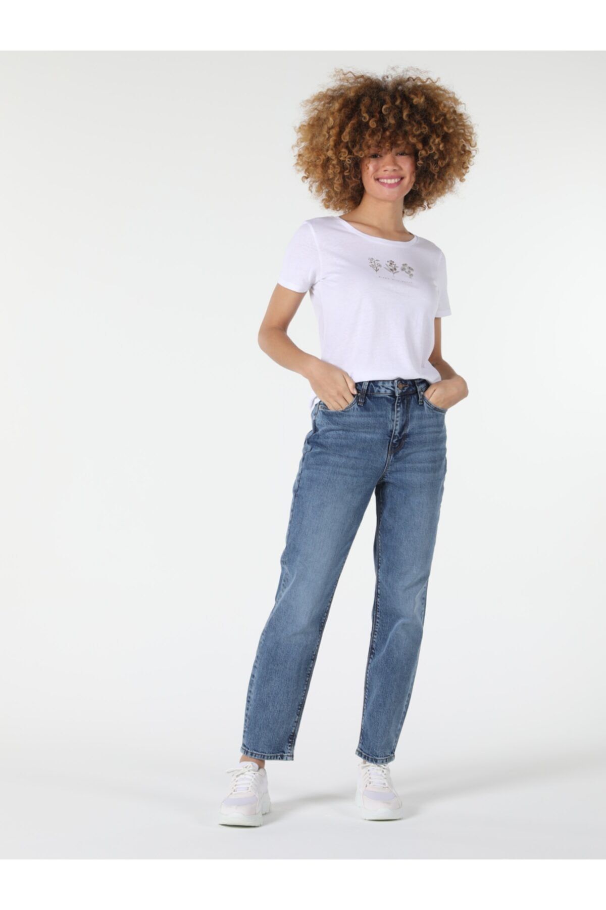 تی شرت آستین کوتاه زنانه با طرح چاپ کالینز Colin’s (برند ترکیه)