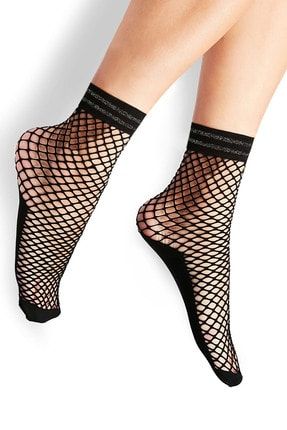 Kadın Bilekleri Simli Soket Çorap 3001170