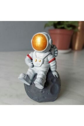 Ayda Oturan Astronot 10cm Dekoratif Biblo isbilenteknoloji1718