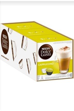 Nescafe Dolce Gusto Cappuccino Coffee Kapsül 3 Kutu 48 Kapsül 12121092L