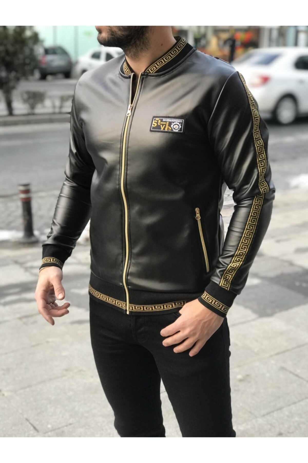 rvs moda Winter Jacket Black Slim Fit Trendyol