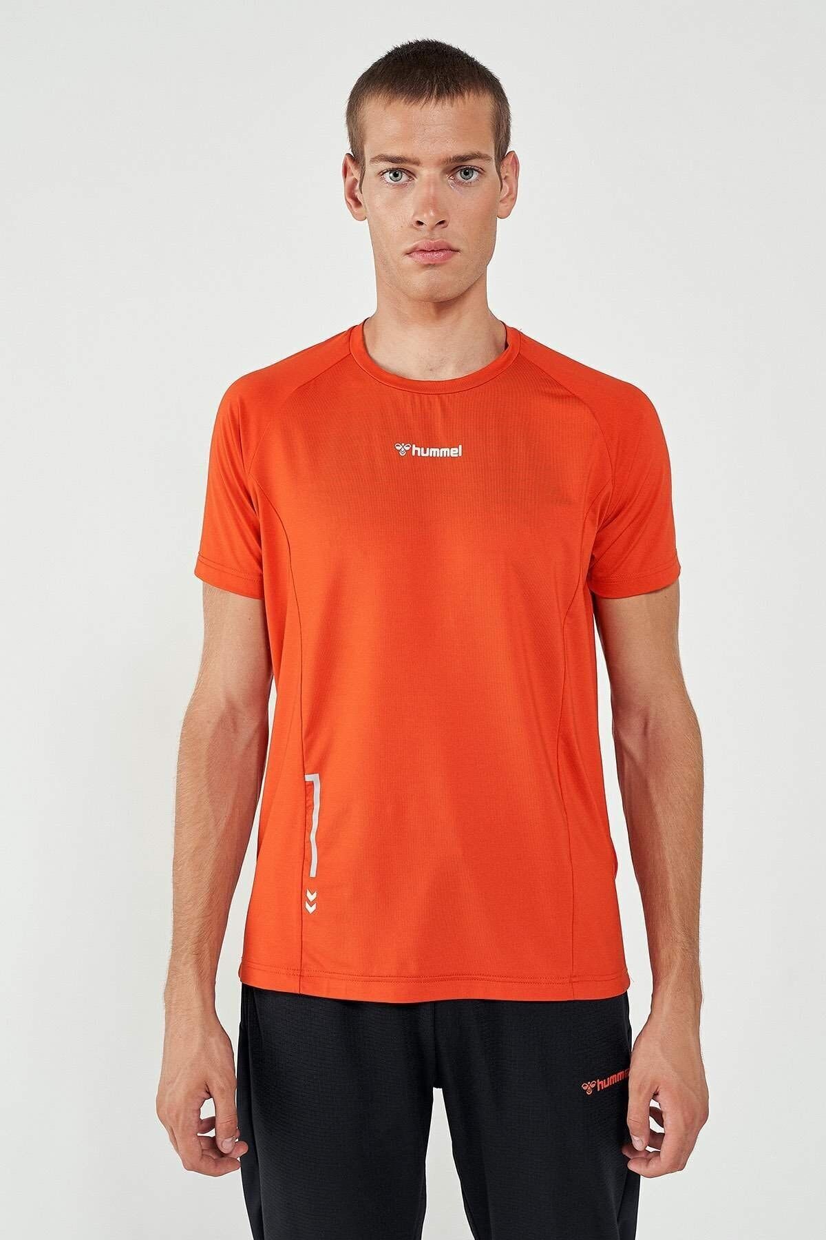 تی شرت آستین کوتاه ادایر نارنجی هومل Hummel (برند دانمارک)