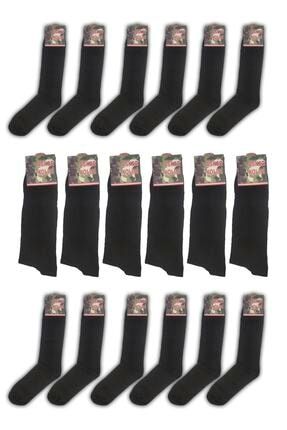 18'li Siyah Asker Çorabı - Havacı Askeri Malzeme - Uzun Çorap ASKKLS18SYHCRP