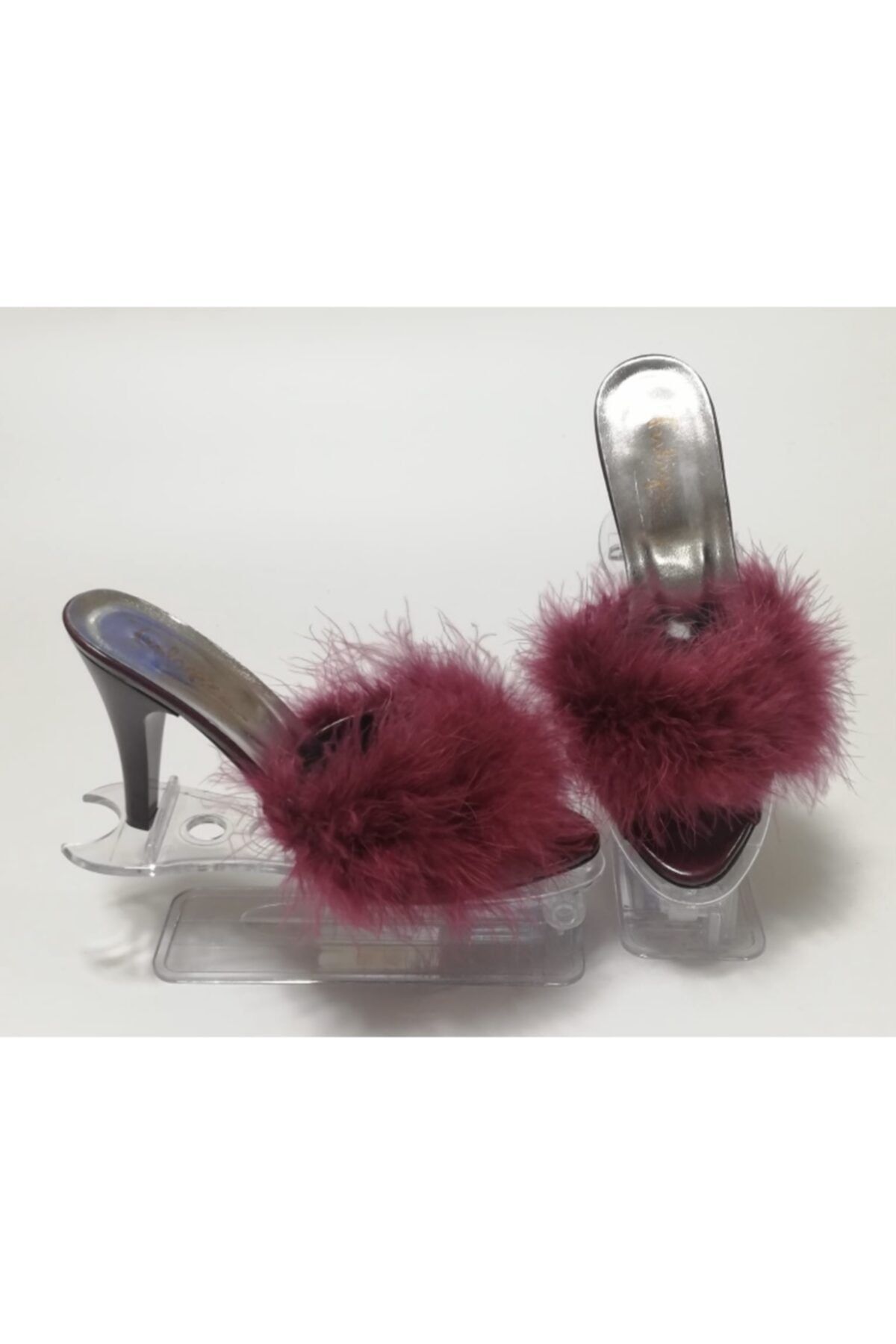 Burgundy feather heels new arrivals