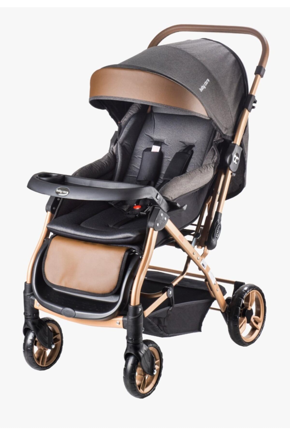 Baby Care Bc-65 Siyah Gold Çift Yönlü Bebek Arabası