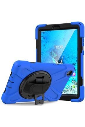Ipad Air 3 10.5 Uyumlu Kılıf El Tutamaçlı Standlı Full 360 Koruma Rugged Tablet Kılıf Mavi amezingtablet8
