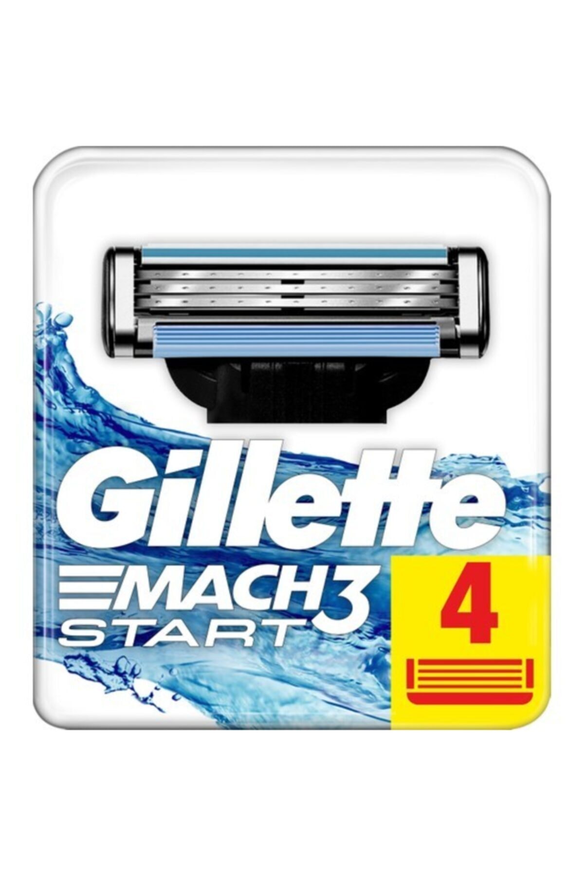 Gillette Mach3 Start Traş Bıçağı Yedek Başlığı 4 Adet 4'lü