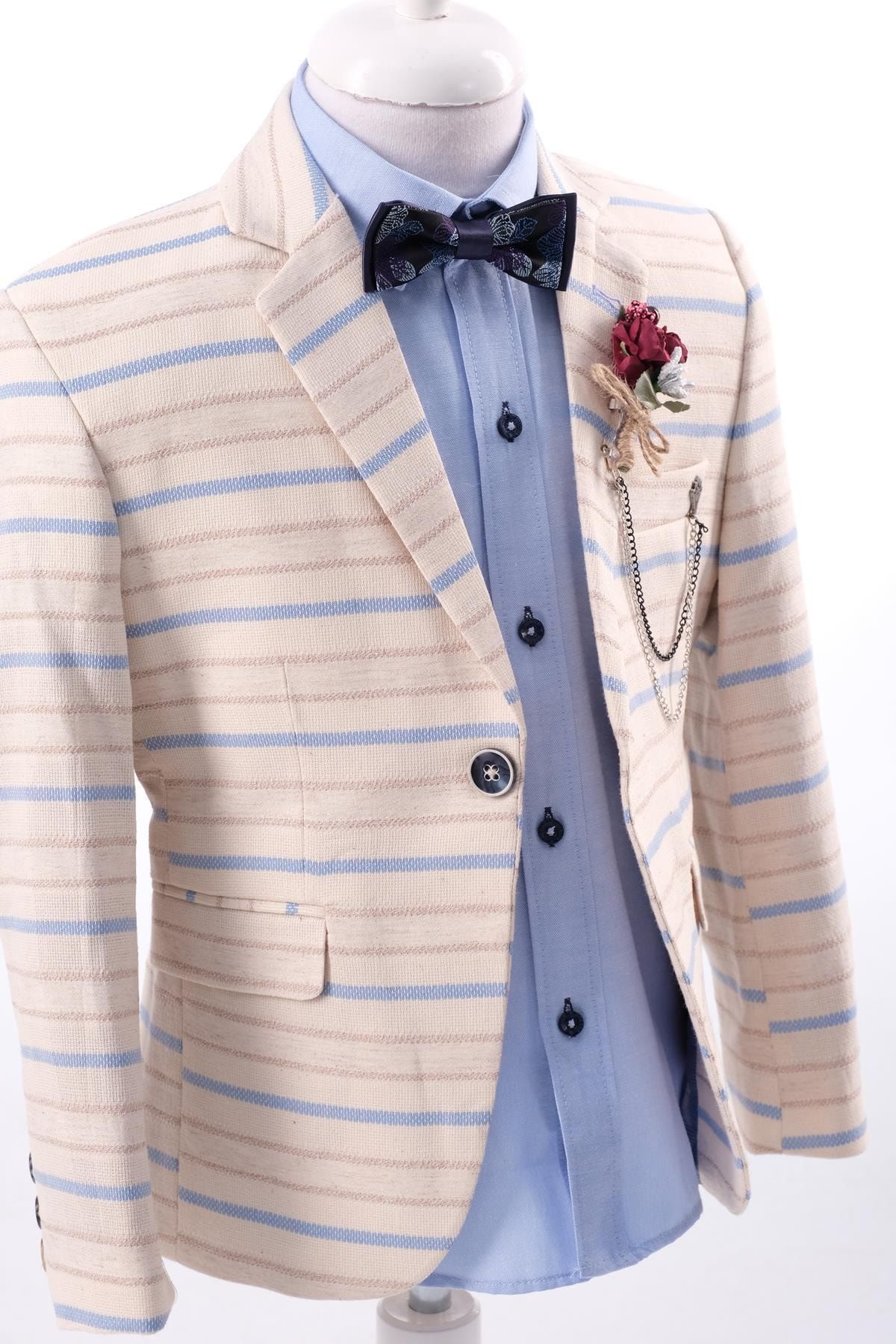 Blue sports jacket discount