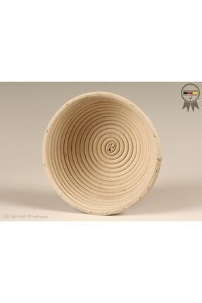 Gerçek Bambu Yuvarlak Ekmek Mayalama Sepeti (19 Cm) 7d-ekmk-19