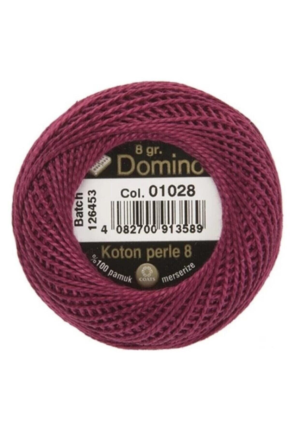Genel Markalar Coats Domino Koton Perle Nakış Ipliği 8gr No:8 Renk Kodu:01028