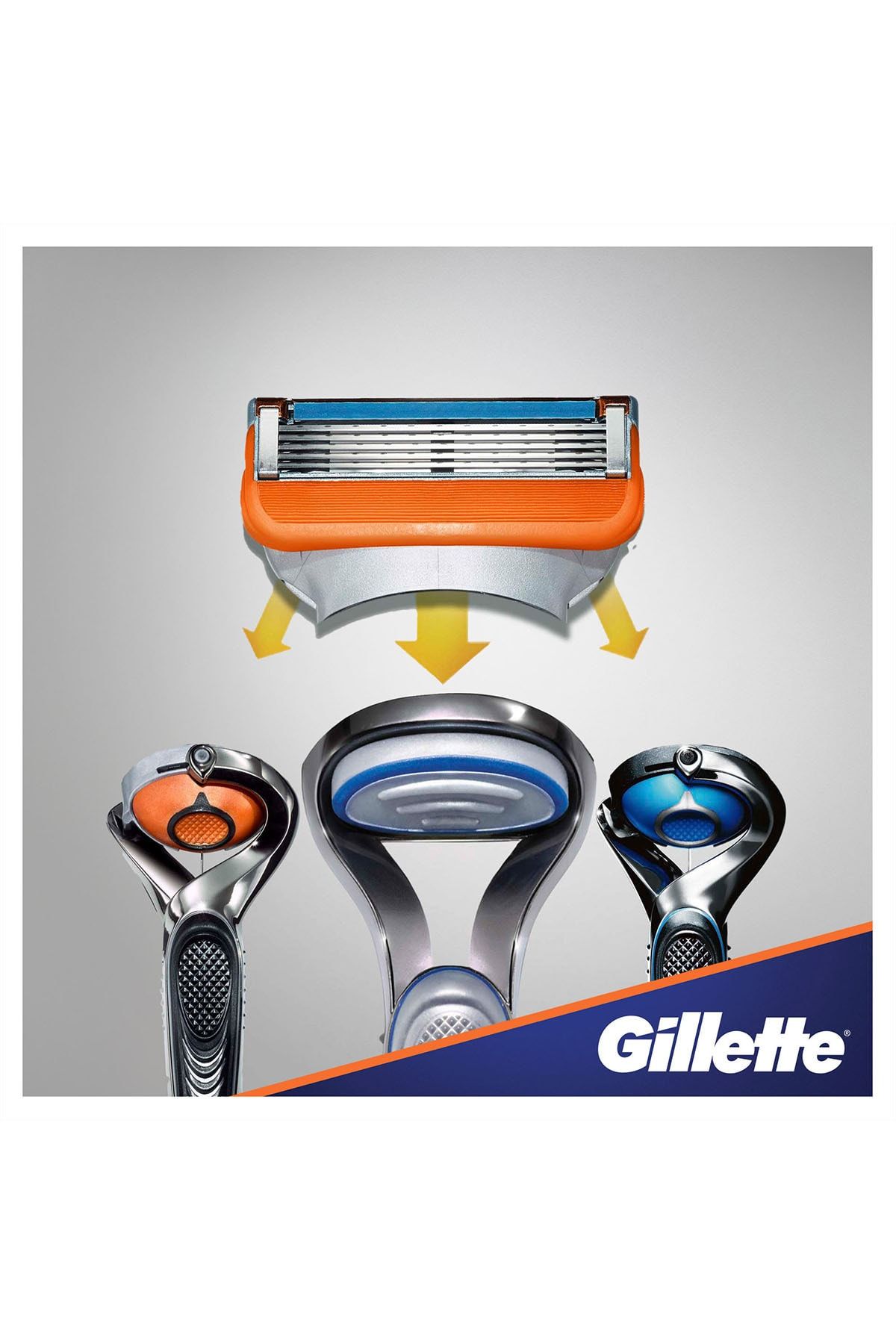 Gillette-شفرات حلاقة بديلة من فيوجن 4 قطع 7