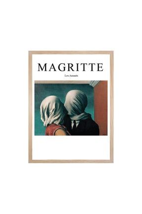 Magritte Les Amants 30x40cm Tablo Ahşap Çerçeveli ARTSH10