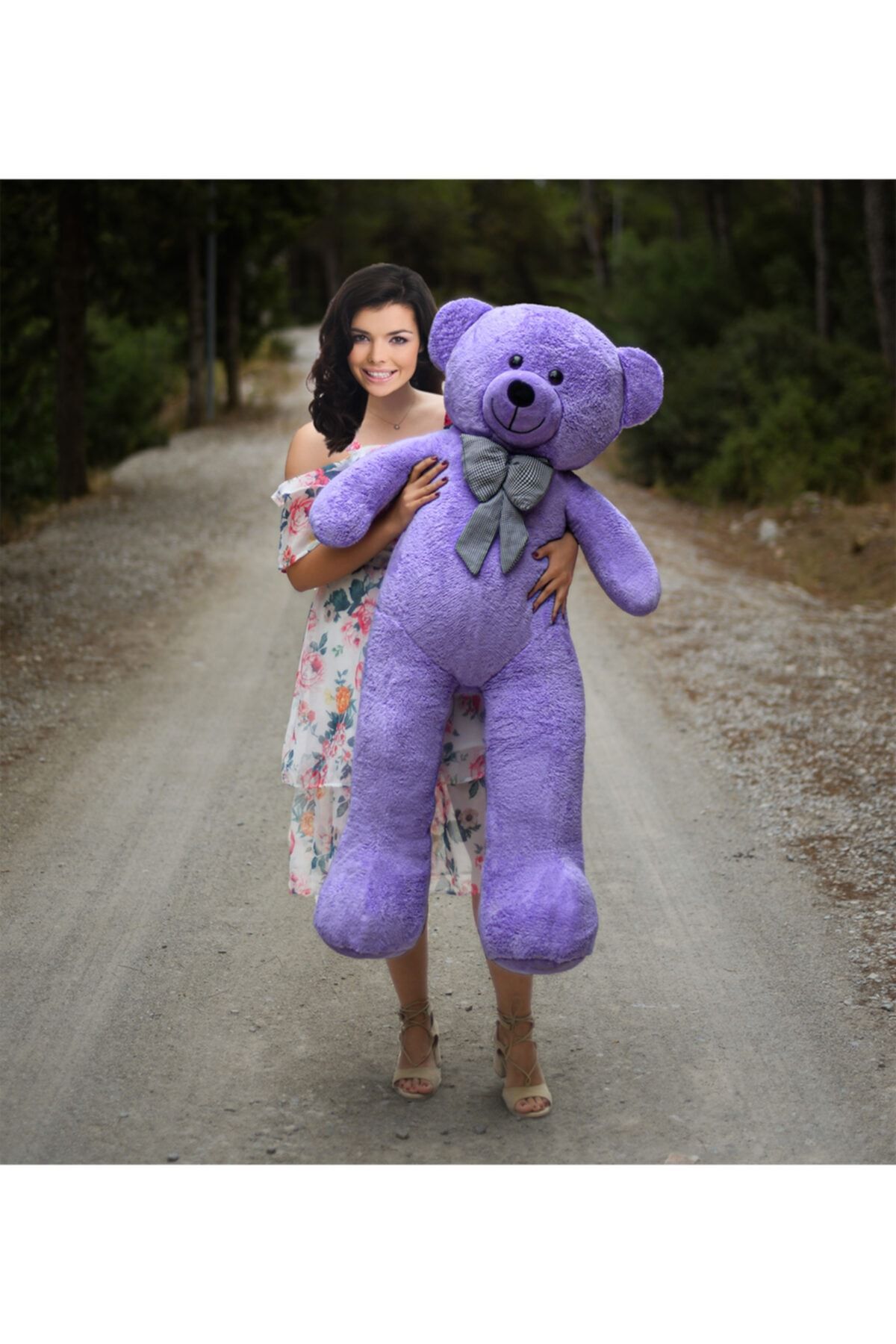 ZG NER Teddy Bear 140 Cm Bow Tie Toy Case Shipped Empty. Trendyol