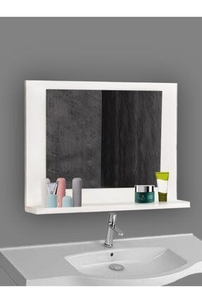 Raflı Banyo Aynası Raflı Banyo Dolabı Banyo Duzenleyici Dresuar Aynası Bahçe Lavabo Aynası Ka-libra 000