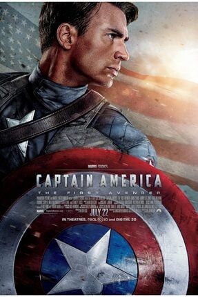 Captain America The First Avenger (2011) 70 Cm X 100 Cm Afiş - Poster Jargonsan TRNDYLPOSTER01817