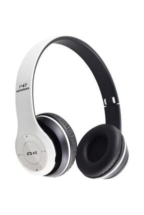 Beyaz Bluetoot Wireless Kulaküstü Kulaklık P47