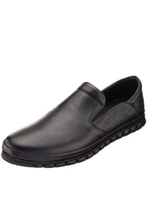 Ag1041 Siyah Deri 4 Mevsim Büyük Numara Üst Kalite Erkek Ayakkabısı AG1041 Siyah-SİYAH